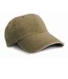 RC054X Result Washed Fine Line Cotton Cap Olive Green colour image